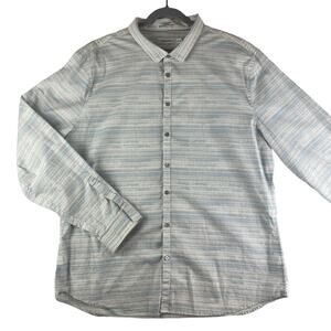 Calvin Klein Cotton with Stretch Long Sleeve Button Up Shirt SZ XXL Slim Fit